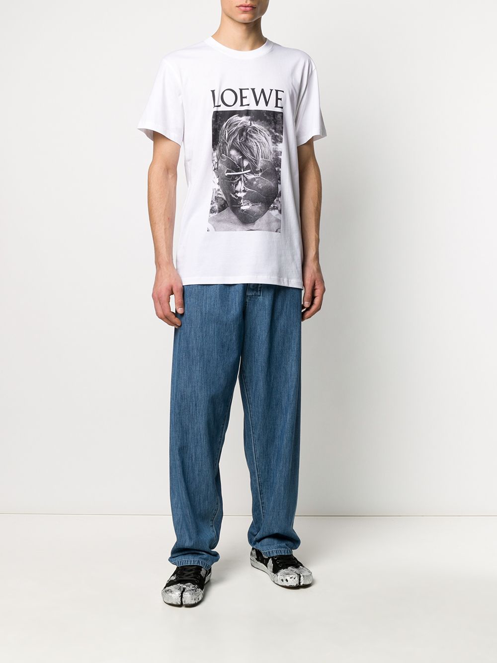 фото Loewe photo print logo t-shirt