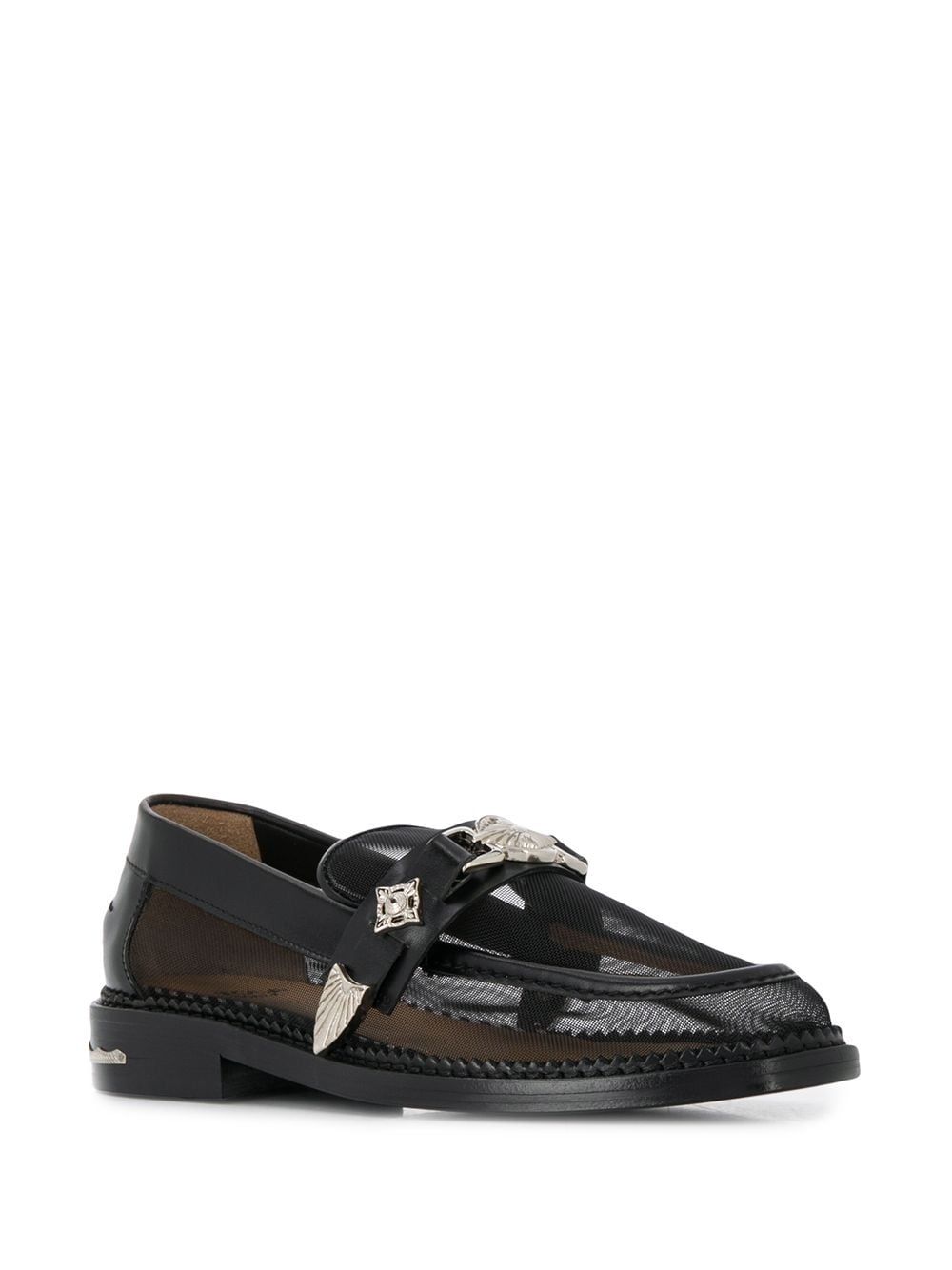 Toga Pulla Loafers met studs - Zwart