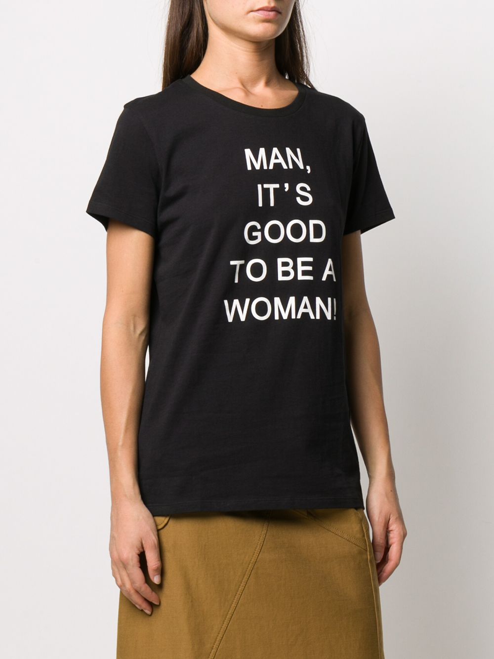 marlies dekkers 'man, it's good to be a woman' t-shirt - black