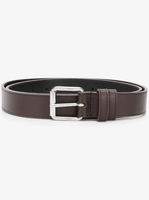 Comme Des Garçons Wallet square-tip leather belt