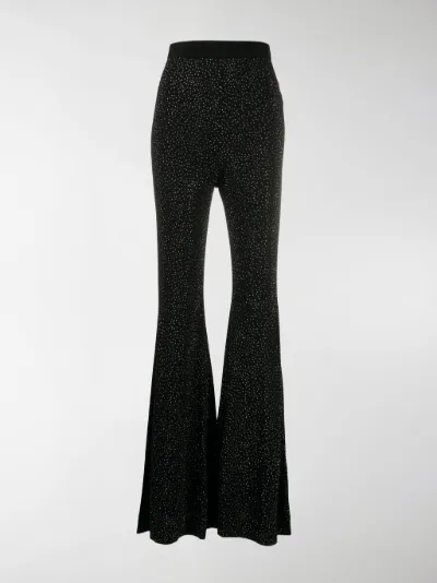Balmain rhinestone embellished flared 