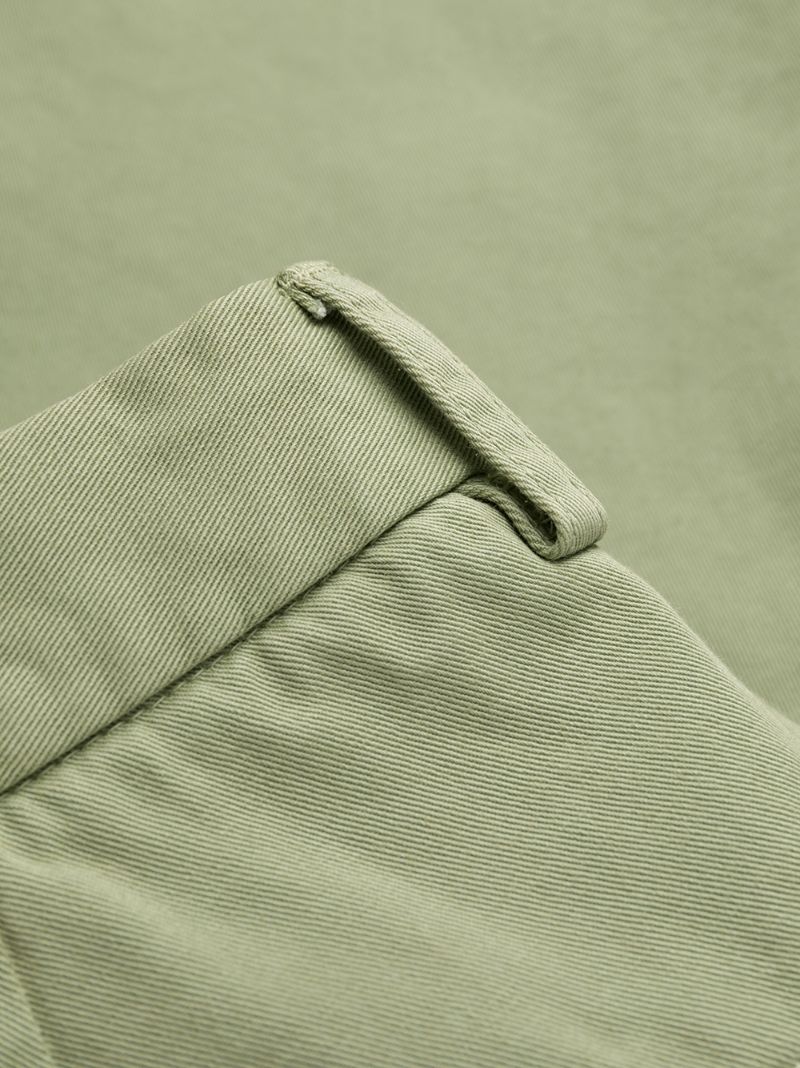 Shop Etro Mid-rise Chino Shorts In Green