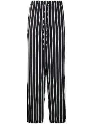 striped drawstring pants mens