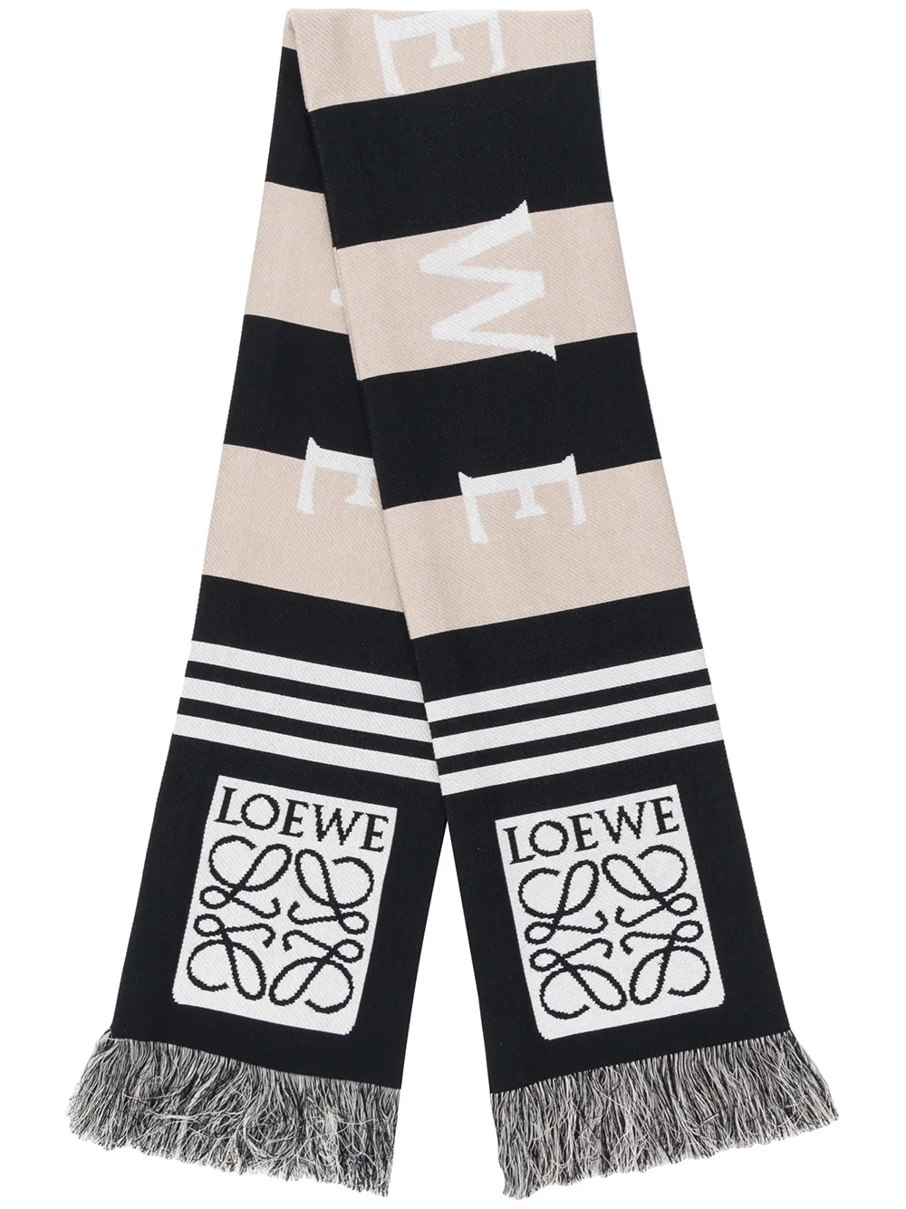 фото Loewe logo intarsia scarf