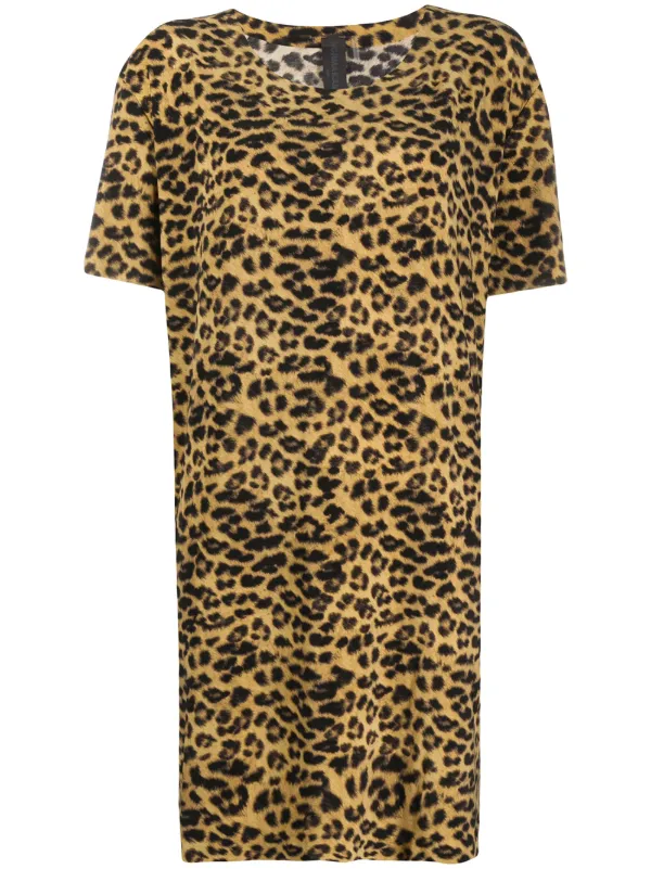 norma kamali leopard dress