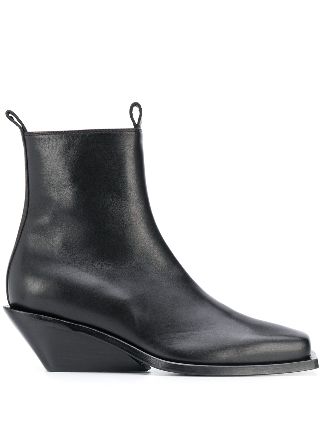 ann demeulemeester tapered heel ankle boots