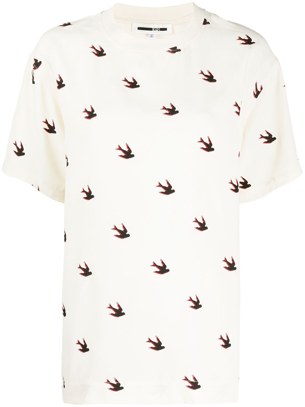Image 1 of McQ Swallow swallow print T-shirt