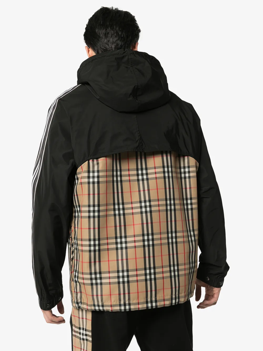 BURBERRY BURBERRY VINTAGE CHECK HOODED JACKET,802403114827956