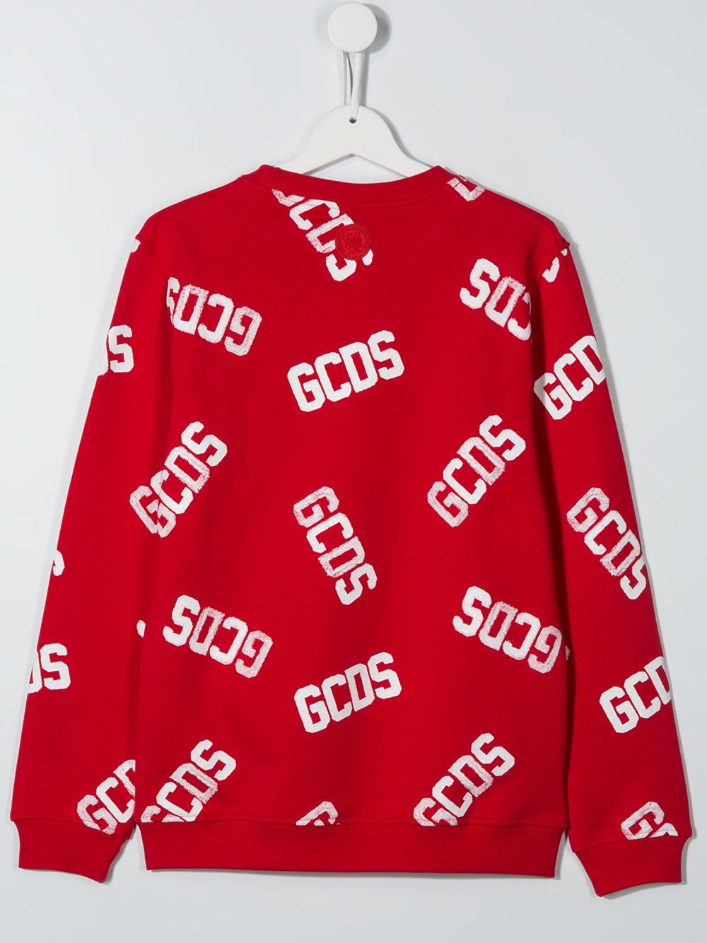 фото Gcds kids teen logo print sweatshirt