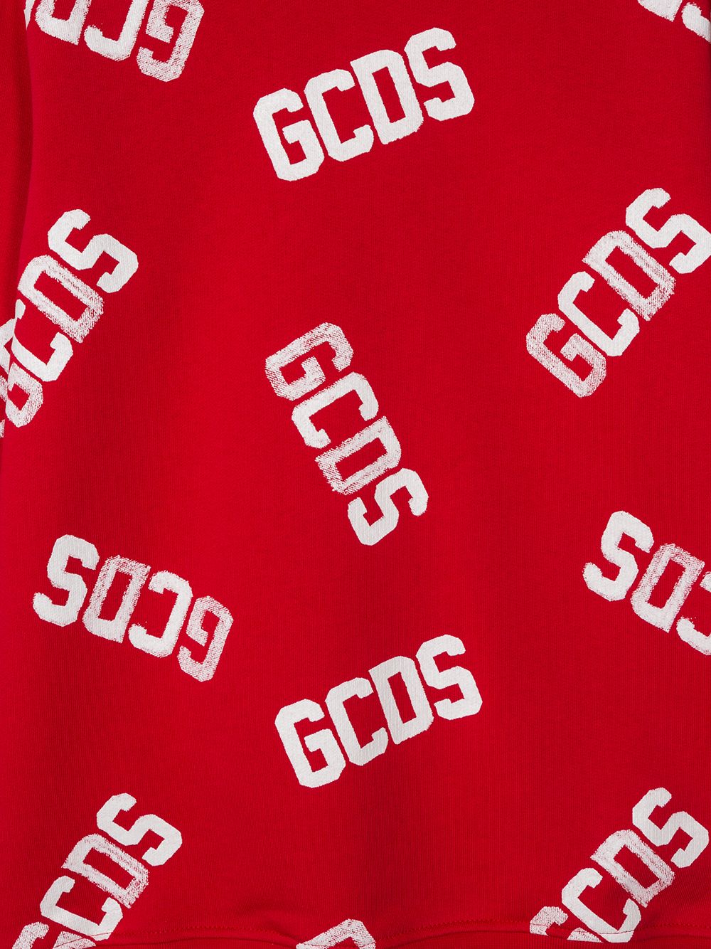 фото Gcds kids teen logo print sweatshirt