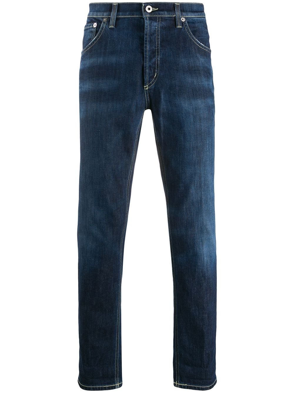 Dondup Denim Cropped Jeans In Blue