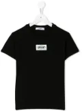 MSGM Kids logo patch T-shirt - Black