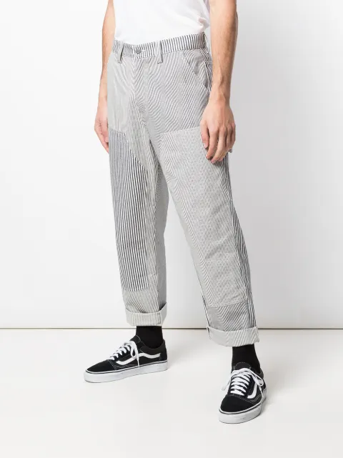 Stussy mixed stripe trousers 