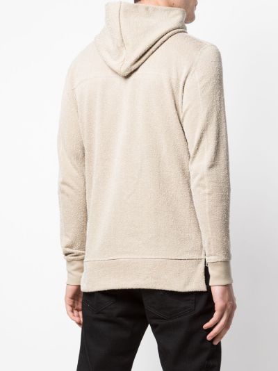 John Elliott Loopwheel Hooded Villain sweatshirt neutrals | MODES