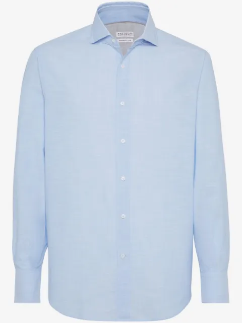 Brunello Cucinelli long-sleeve cotton shirt