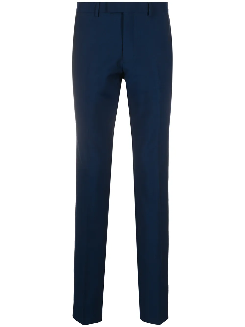 Sandro Fine Knit Pleat Detail Tailored Trousers In Blue