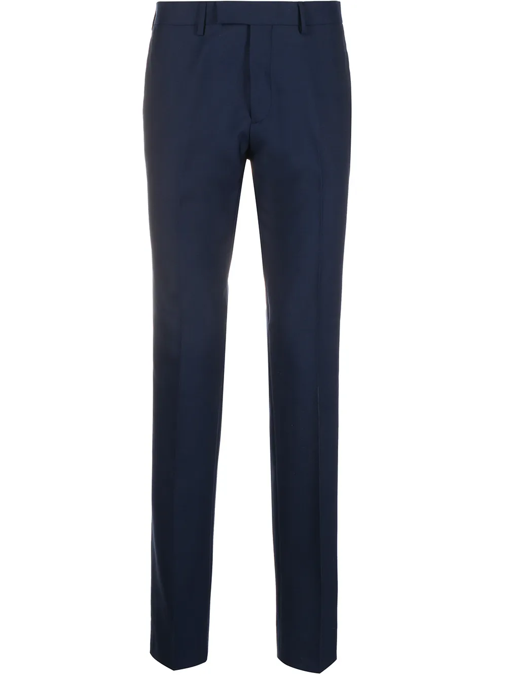 Sandro Fine Knit Pleat Detail Tailored Trousers In Blue