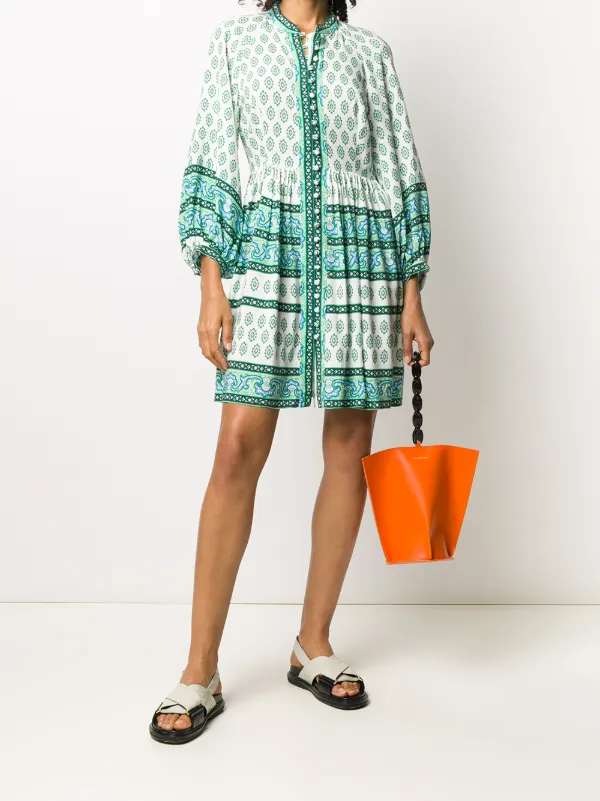sandro printed shirt dress