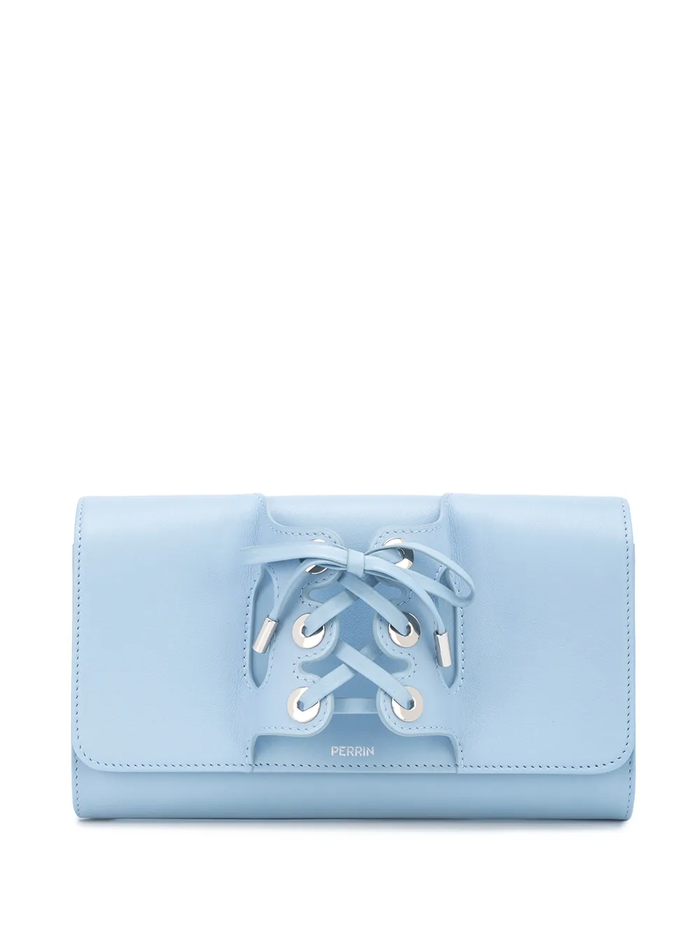sky blue clutch bag