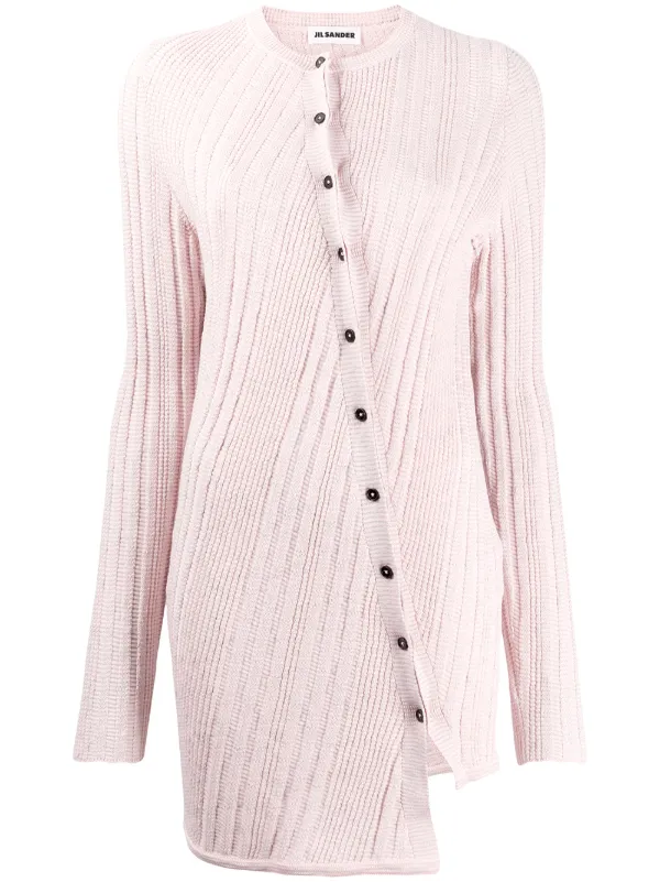longline cardigan with buttons