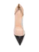 Gianvito Rossi Plexi contrasting-toe pumps