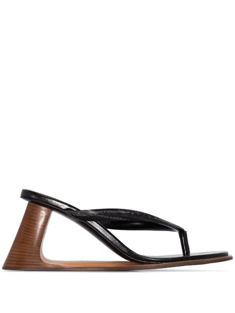 Marni Sculptured Wedge Thong Sandals - Farfetch