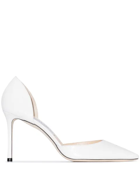 jimmy choo esther 85 suede pumps