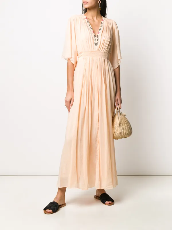 embroidered beach dress