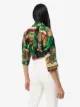 Dolce & Gabbana cropped leaf-print shirt