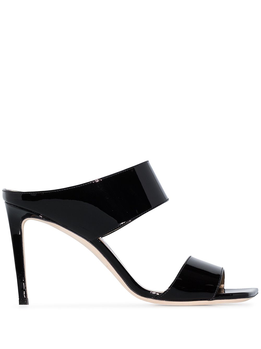 фото Jimmy choo лакированные мюли hira 85