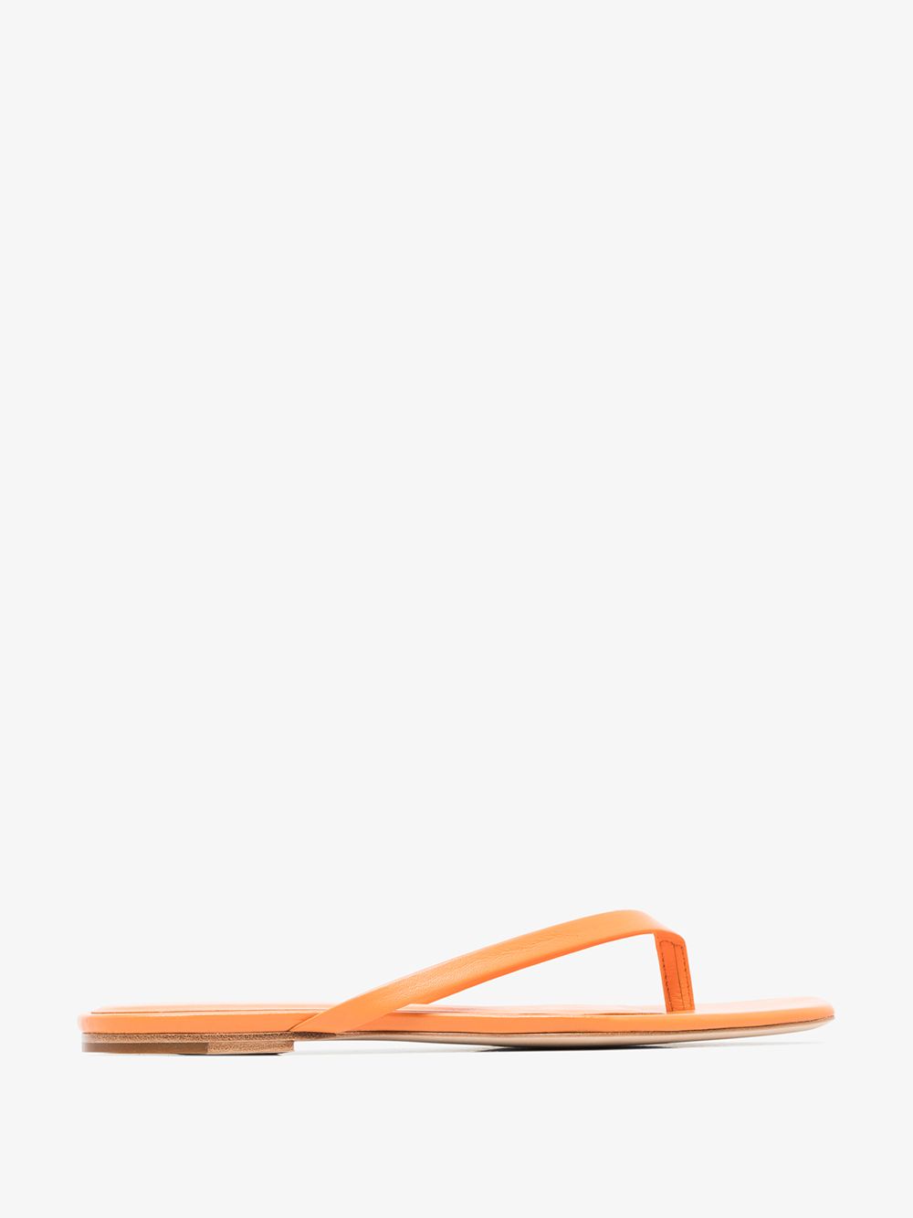 STUDIO AMELIA ORANGE 2.2 LEATHER SANDALS,2214829955