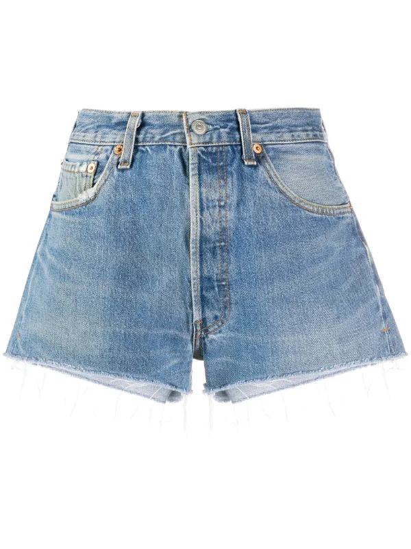 slim fit denim shorts