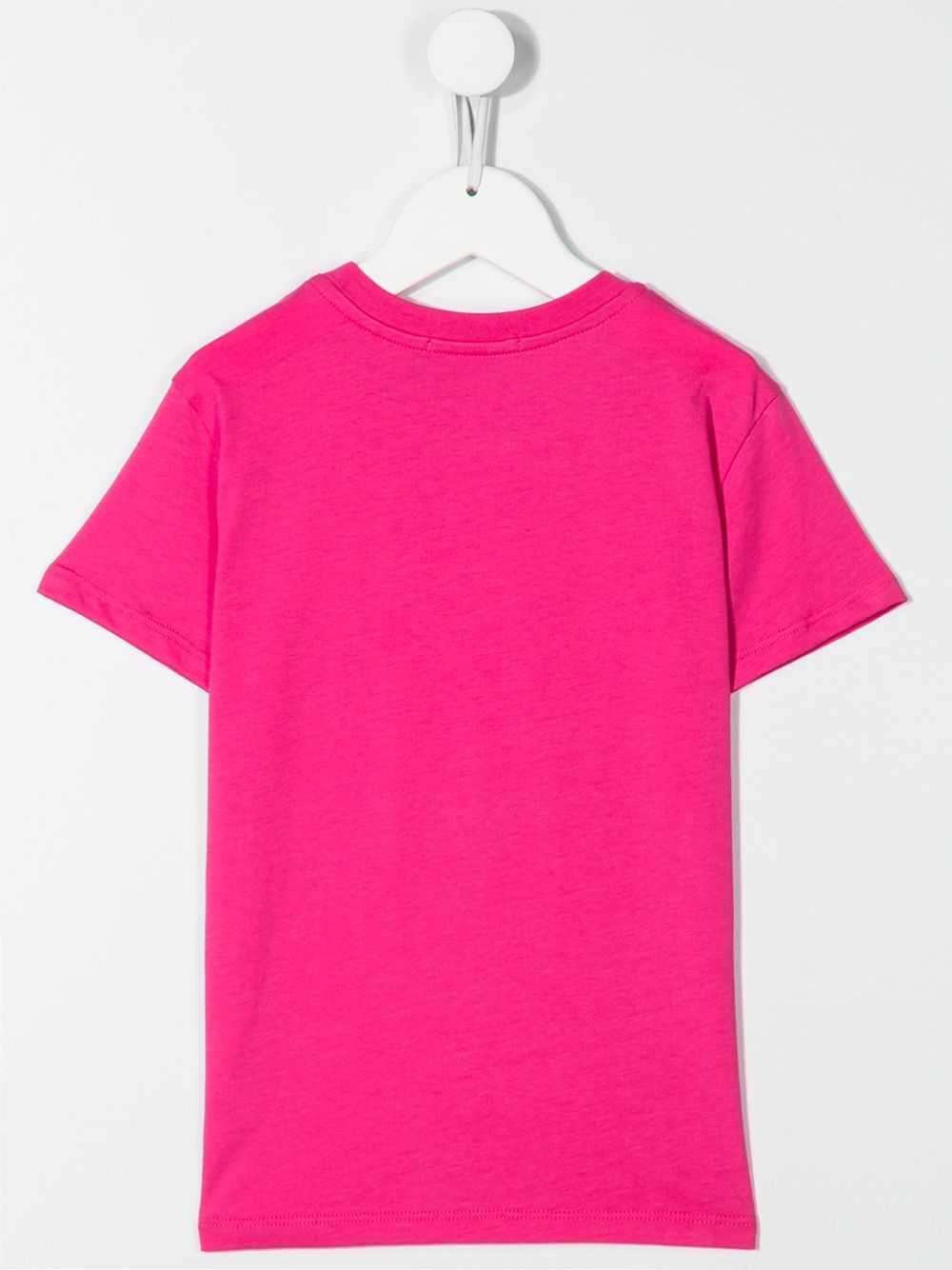 фото Msgm kids short sleeve logo tape t-shirt