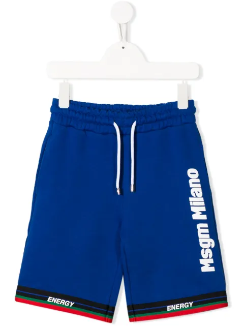 MSGM Kids short à logo imprimé