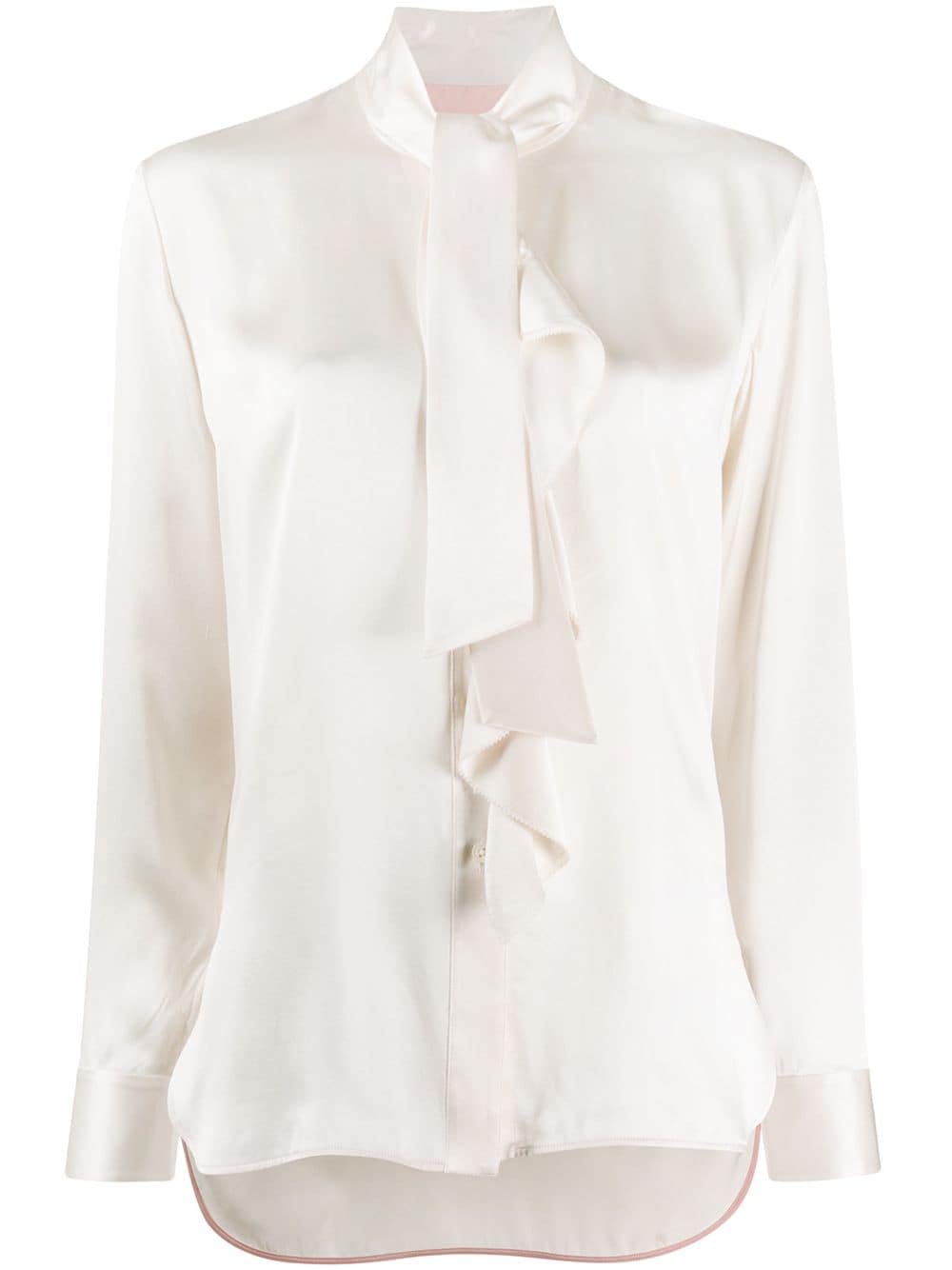 Paul Smith Pussy Bow Blouse In Neutrals