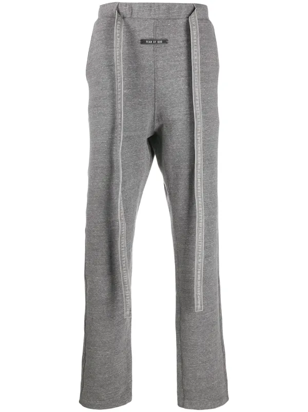fear of god black track pants