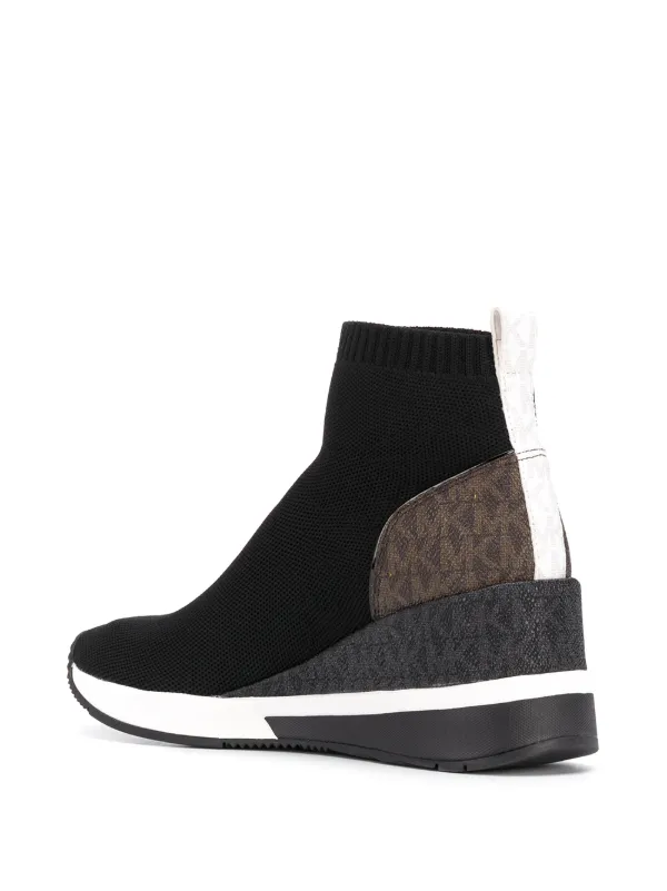 michael kors black sock sneakers