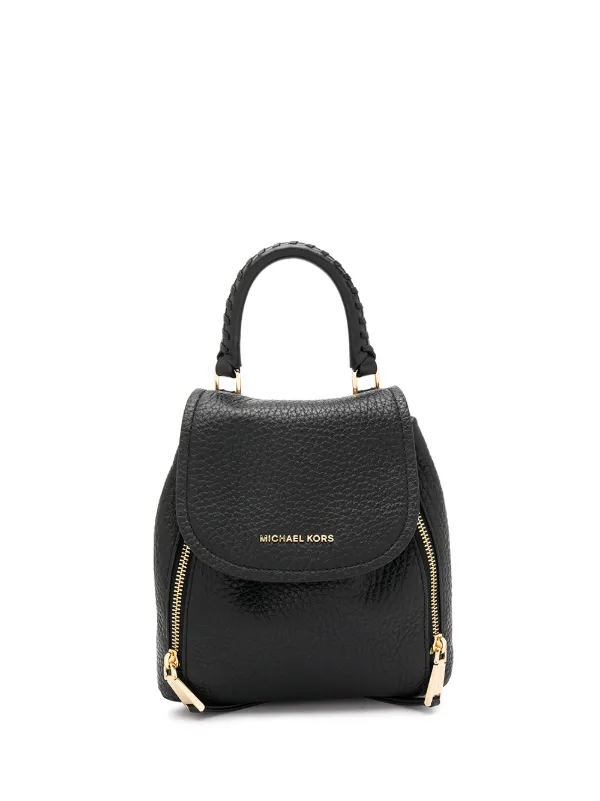 michael kors black mini backpack
