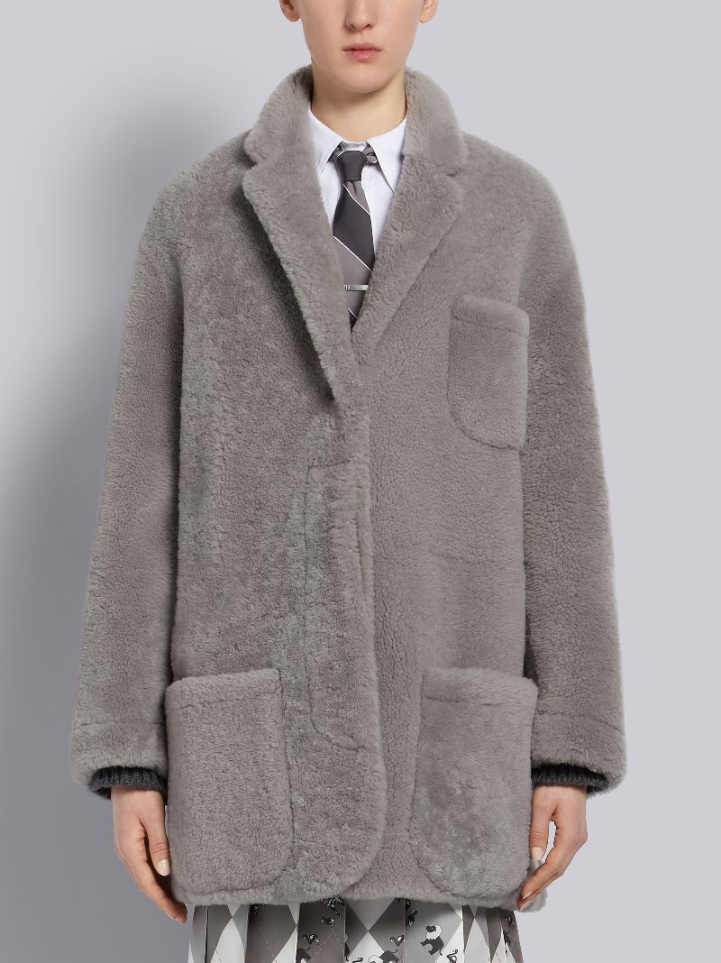 thom browne shearling coat