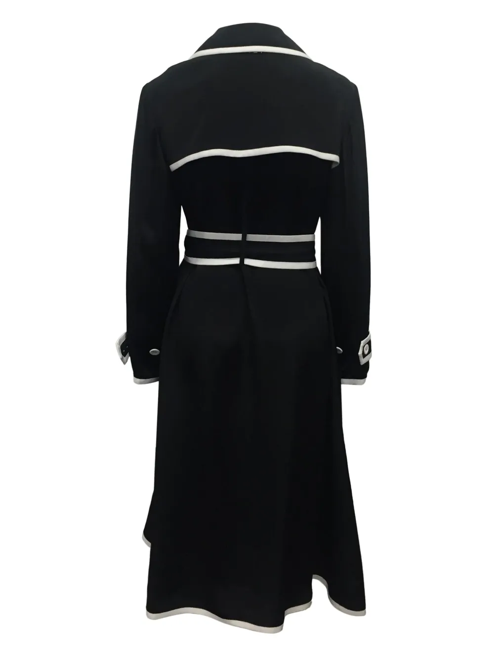 Thom Browne Trenchcoat jurk met gegranuleerde uiteinden - Blauw