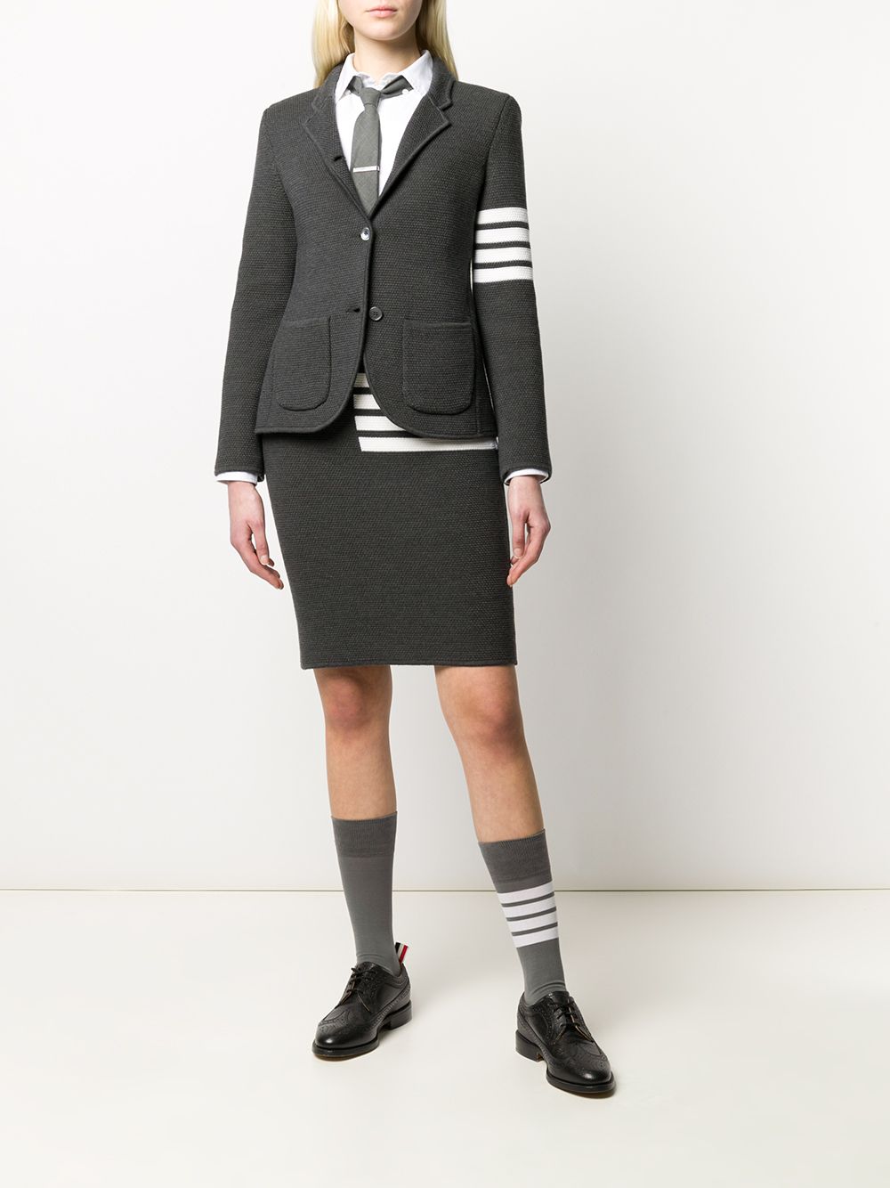 Thom Browne Jack van merinowol - Grijs