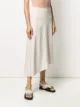 Vince asymmetric midi skirt