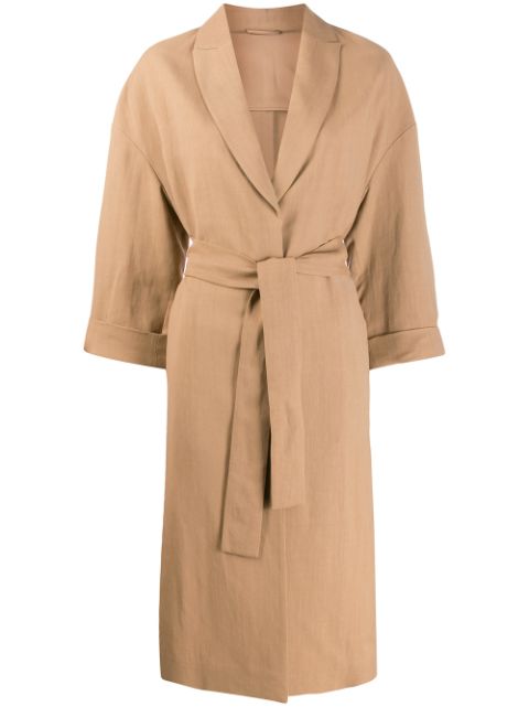 Brunello Cucinelli long-length belted coat Women