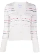 الصورة 1 من Thom Browne كارديغان مزين بخياطة ورقبة V