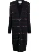 الصورة 1 من Thom Browne معطف طويل بتصميم كارديغان برقبة V