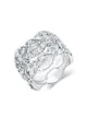 Image 1 of David Morris 18kt white gold Illusion 3 Row diamond ring