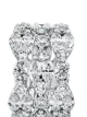 Image 2 of David Morris 18kt white gold Illusion 3 Row diamond ring