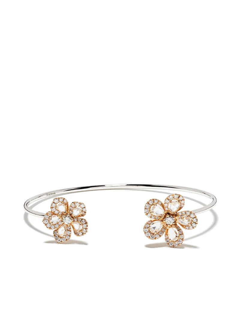 Click to view more detailed imagery on our partner's website David Morris 18kt Rose Gold Diamond Miss Daisy Bangle