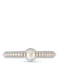 David Morris 18kt white gold diamond Pearl Rose bangle - Silver