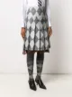 Thom Browne Below The Knee Pleated Skirt 2/ Yoke In Classic Argyle